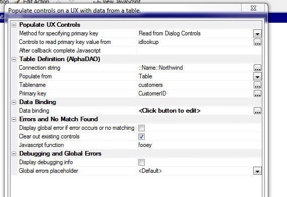 Populate Ux Unbound2